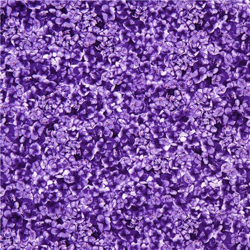 Robert Kaufman flower fabric with purple violets 2