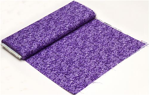 Robert Kaufman flower fabric with purple violets 3