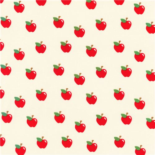 Robert Kaufman fruit fabric with red apples 2