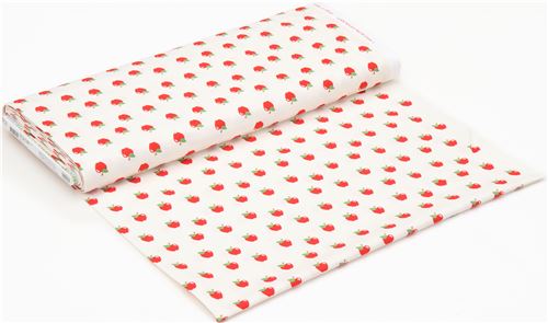 Robert Kaufman fruit fabric with red apples 4