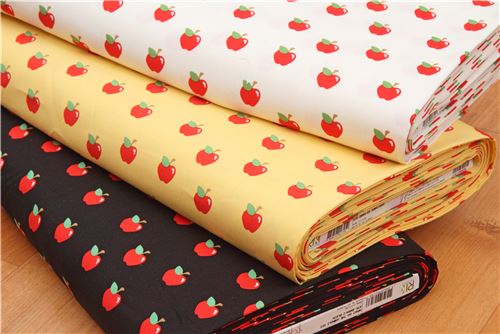 Robert Kaufman fruit fabric with red apples 5