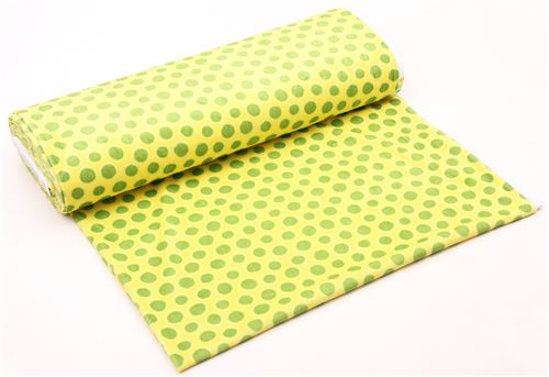 Robert Kaufman green minky fabric fleece plush Spot Dot 3