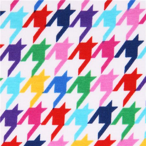 Robert Kaufman houndstooth tropical knit fabric 1