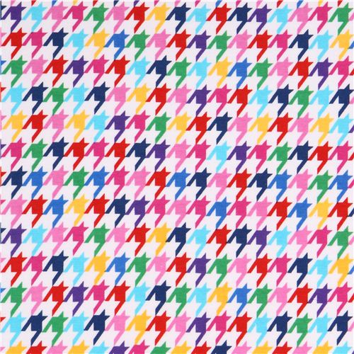 Robert Kaufman houndstooth tropical knit fabric 2