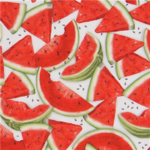 Robert Kaufman packed watermelon fabric Fabric