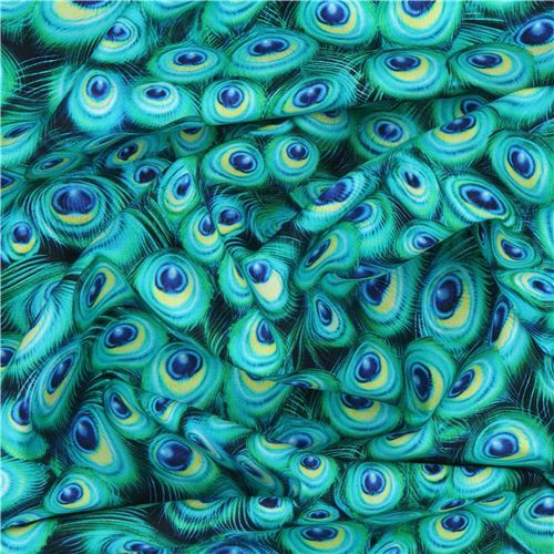 Robert Kaufman peacock feather fabric modeS4u