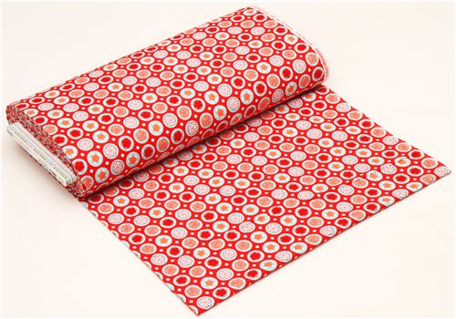 Robert Kaufman red rose flannel fabric from the USA 3