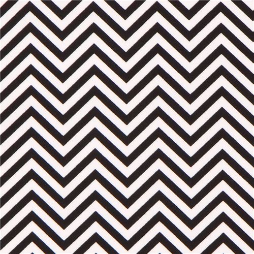 Robert Kaufman thin zig zag chevron fabric black white Remix 1