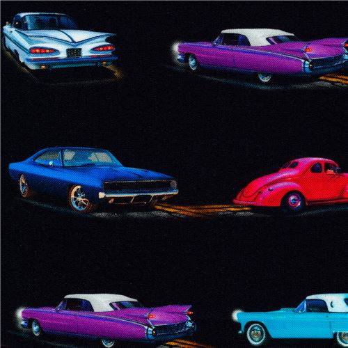 Robert Kaufman vintage car fabric Fabric