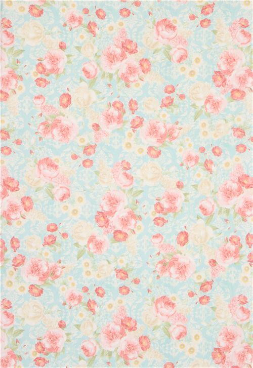 Tissu Robert Kaufman "Vintage Cartes De Vœux" - Motif Voyage De La Vie - FQ (Fat Quarter)