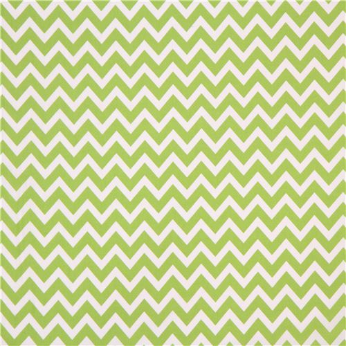 Robert Kaufman zig zag chevron fabric green-white Remix 2