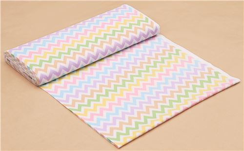 Robert Kaufman zig zag chevron fabric light purple light blue Remix 3