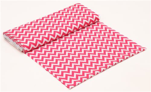 Robert Kaufman zig zag chevron fabric pink-white Remix 4