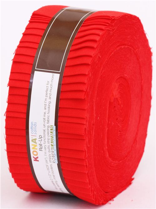 Roll-up fabric bundle roll Lipstick red Robert Kaufman 1