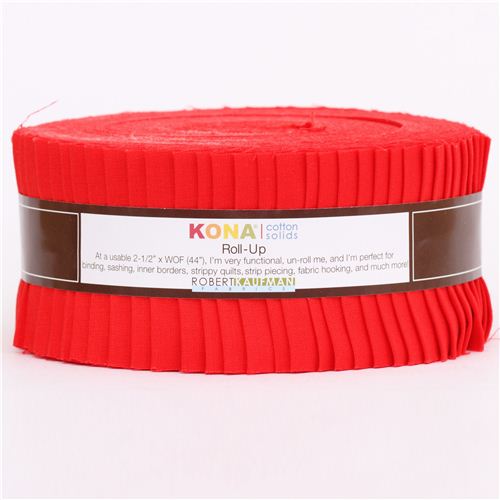 Roll-up fabric bundle roll Lipstick red Robert Kaufman 2