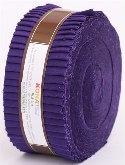 Rouleau de bandes de tissu violet par Robert Kaufman modeS4u