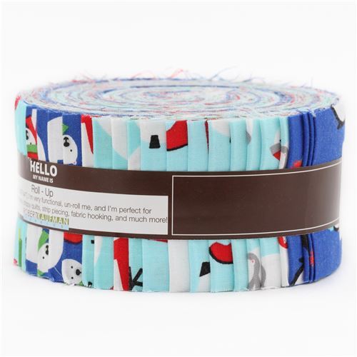 Roll-up fabric roll Winter Colorstory penguin animal Robert Kaufman 4