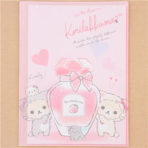 San X Korilakkuma Perfume Bottle 10 Pocket A4 And A3 File Folder Modes4u