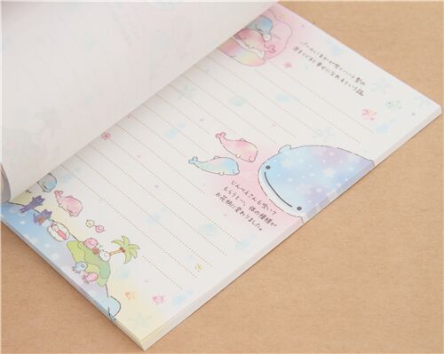 San-X colorful Jinbesan and friends memo pad 5