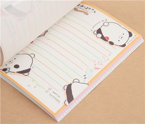 San-X colorful hamipa panda memo pad 5