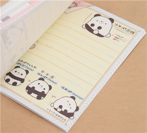 San-X colorful hamipa panda memo pad 6
