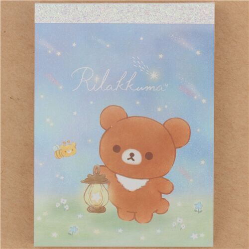 Mini bloc-notes San-X avec Kogumachan et une abeille