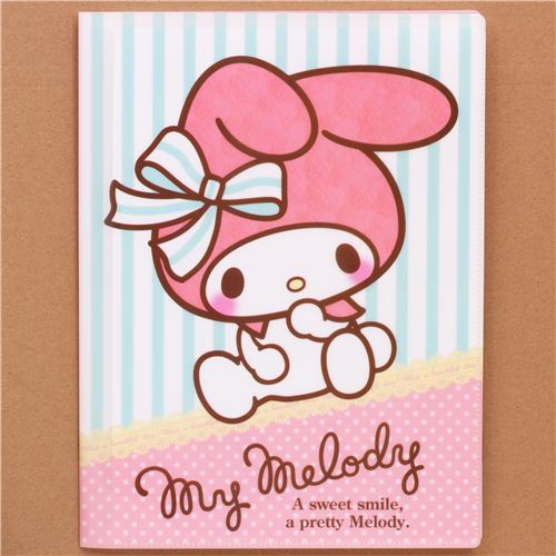 Sanrio My Melody stripes 10-pocket A4 /A3 file folder - Folders ...