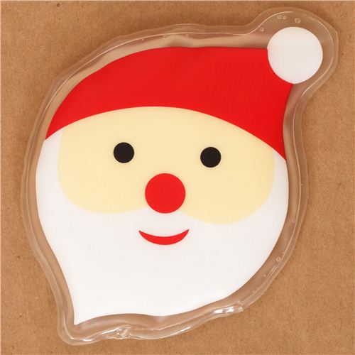 Santa Claus face pocket warmer hot pad from Japan - modeS4u