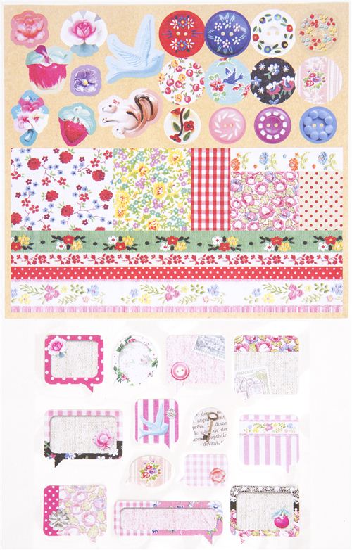 Scrapbooking kit from Japan in Collage style - Other cute things ...