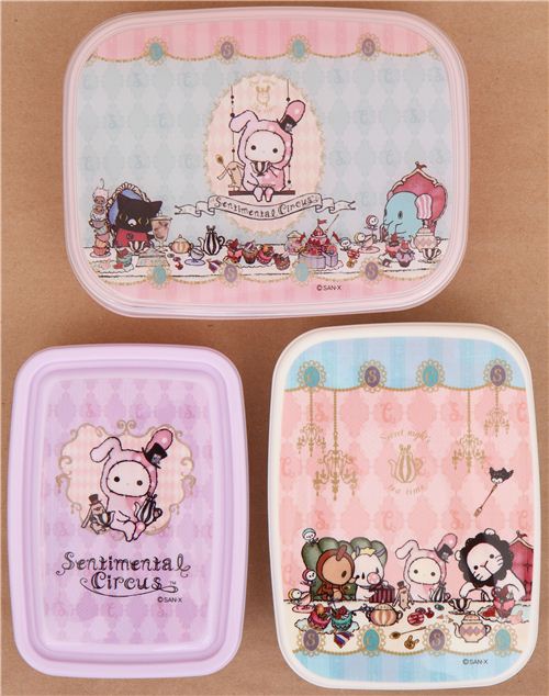 Sentimental Circus afternoon tea Bento Box 3 pcs Lunch Box Bento Box