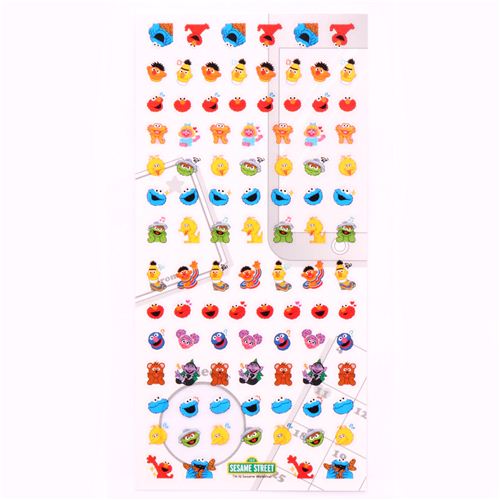 speech sheet sticker Street Elmo Japan monster stickers Sesame calendar cookie