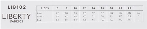 Patron de couture, robe Bella Tea Dress par Liberty Fabrics, taille 34 à 42 3