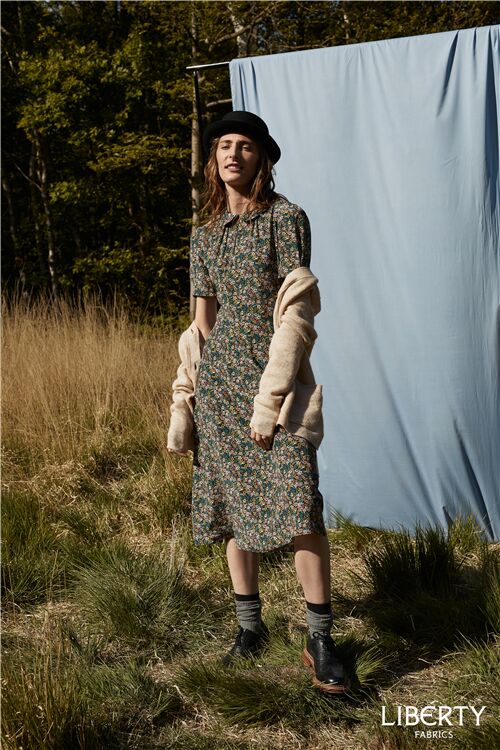 Patron de couture, robe Bella Tea Dress par Liberty Fabrics, taille 34 à 42 5