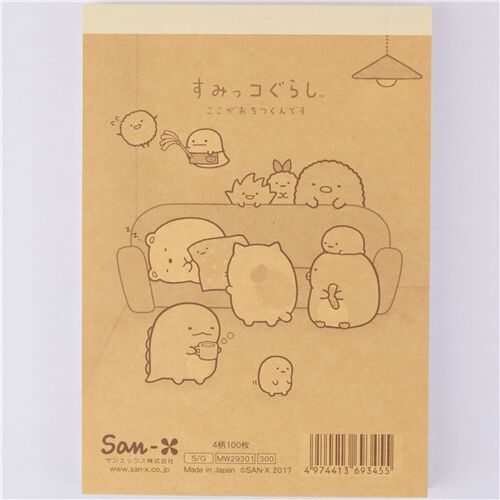 Sleeping Sumikkogurashi cute Note Pad by San-X 2