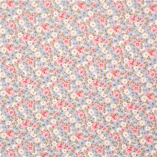 Country Floral Ditsy Print Small Florals Fabric by Japanese Indie - modeS4u