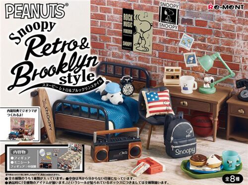 Peanuts Snoopy Retro Brooklyn Style Re-ment Miniature Doll Furniture