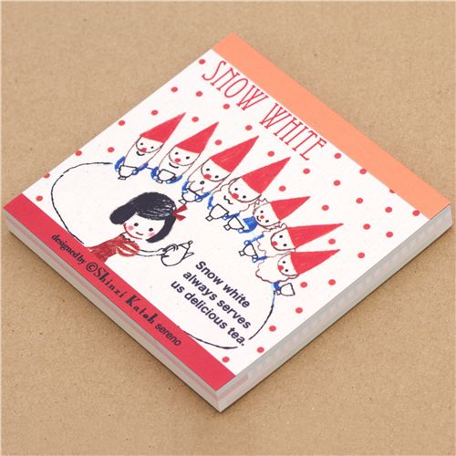 Snowwhite Memo Pad by Shinzi Katoh Japan modeS4u