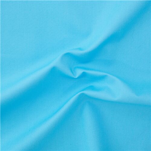 Solid light blue cotton Kona fabric by Robert Kaufman USA - modeS4u