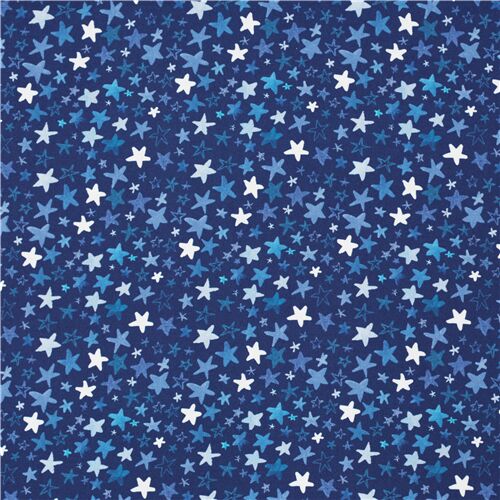 American Summer Simple Painted Blue Stars - modeS4u