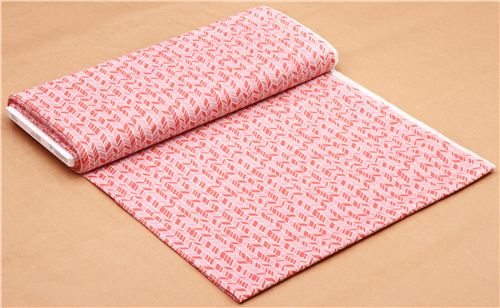 Straw Hat Fischgr�tenmuster pink Cloud 9 Bio-Stoff House & Garden 3