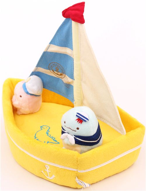 Barco velero de peluche muñeco juguete casa de muñecas barca