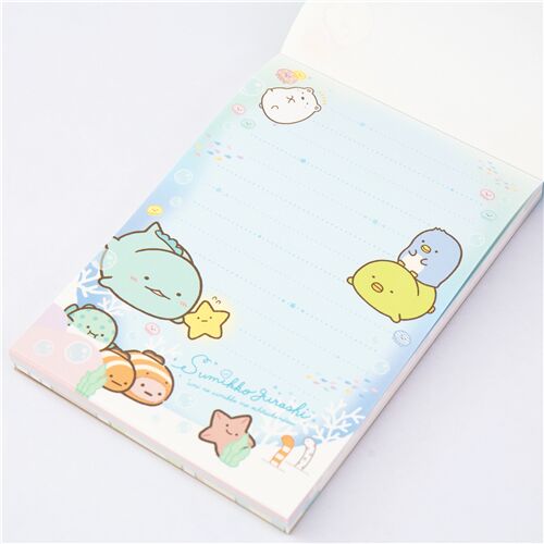 Sumikkogurashi ocean Note Pad by San-X 3
