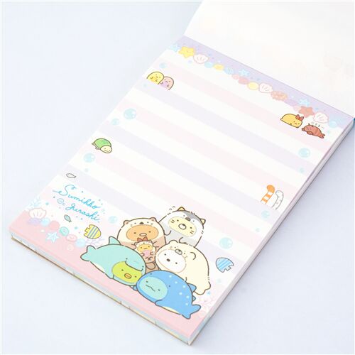 Sumikkogurashi ocean Note Pad by San-X 4