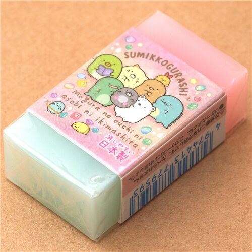 Sumikkogurashi scented eraser in pink and blue 14