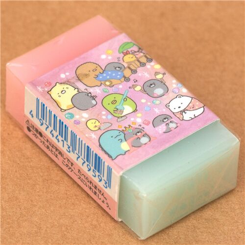 Sumikkogurashi scented eraser in pink and blue 15