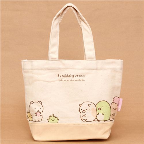 Sumikkogurashi shy animals canvas linen handbag - Handbags - Bags ...