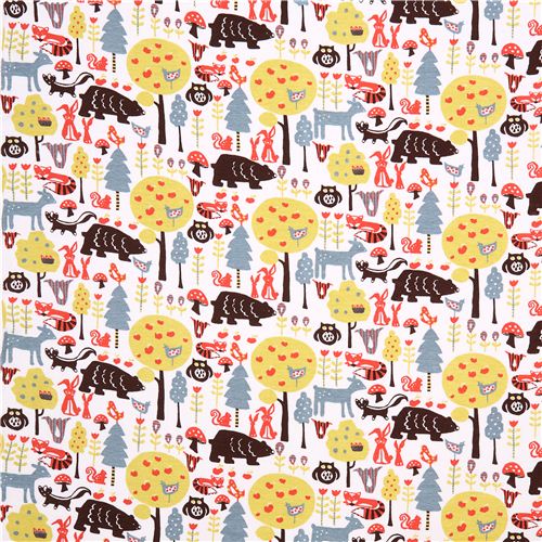 Swedish forest knit monaluna animal organic knit fabric 2