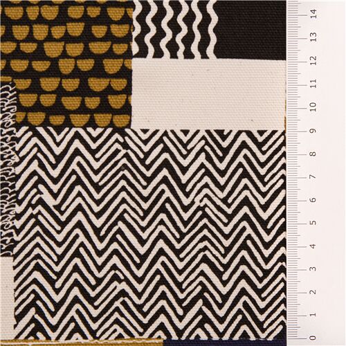 Textured pattern Japan oxford cotton fabric squares rectangles