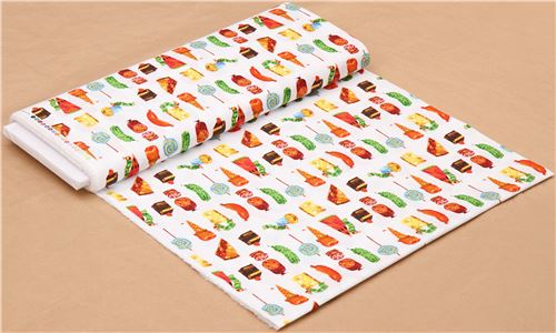 The Very Hungry Caterpillar food fabric Andover USA 3