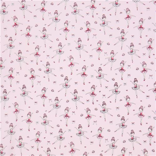 Timeless Treasures ballerina fabric with glitter 3